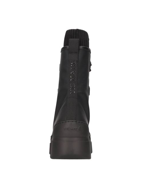 Leather and fabric ankle boots VIC MATIE' | 1D7318D_V14BI8B001NERO